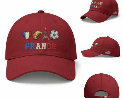French Football Fan Baseball Cap France Soccer Game Day Gift