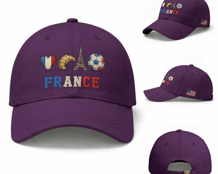 French Football Fan Baseball Cap France Soccer Game Day Gift