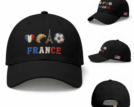 French Football Fan Baseball Cap France Soccer Game Day Gift
