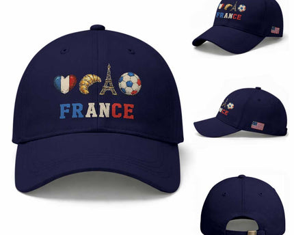 French Football Fan Baseball Cap France Soccer Game Day Gift