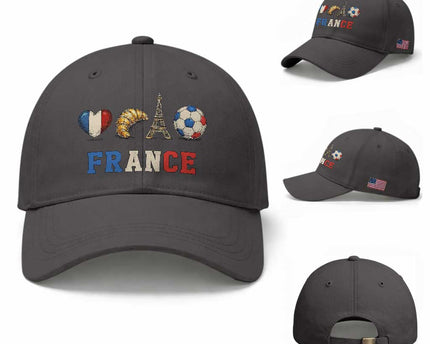 French Football Fan Baseball Cap France Soccer Game Day Gift