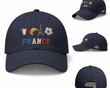 French Football Fan Baseball Cap France Soccer Game Day Gift