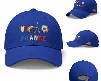 French Football Fan Baseball Cap France Soccer Game Day Gift