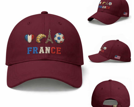 French Football Fan Baseball Cap France Soccer Game Day Gift