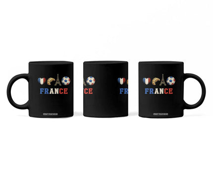 French Football Fan Coffee Mug France Soccer Game Day Gift