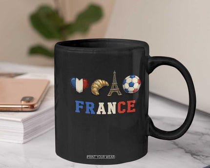 French Football Fan Coffee Mug France Soccer Game Day Gift
