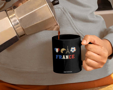French Football Fan Coffee Mug France Soccer Game Day Gift