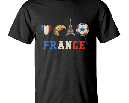 French Football Fan T-Shirt France Soccer Game Day Gift
