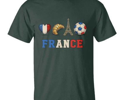 French Football Fan T-Shirt France Soccer Game Day Gift