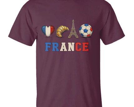 French Football Fan T-Shirt France Soccer Game Day Gift