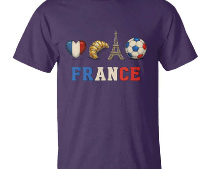 French Football Fan T-Shirt France Soccer Game Day Gift