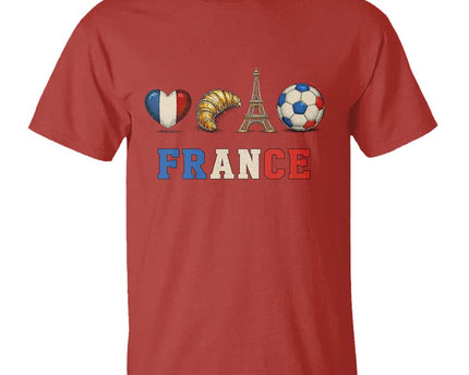 French Football Fan T-Shirt France Soccer Game Day Gift