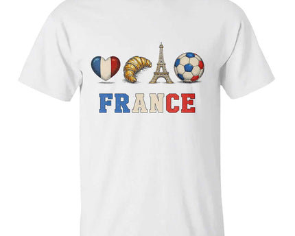 French Football Fan T-Shirt France Soccer Game Day Gift