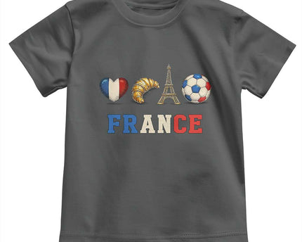 French Football Fan Toddler T-Shirt France Soccer Game Day Gift
