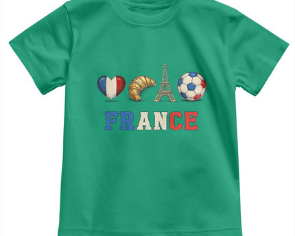 French Football Fan Toddler T-Shirt France Soccer Game Day Gift