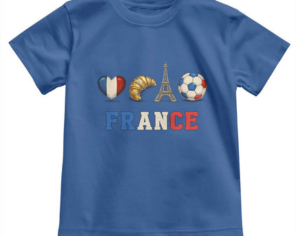 French Football Fan Toddler T-Shirt France Soccer Game Day Gift