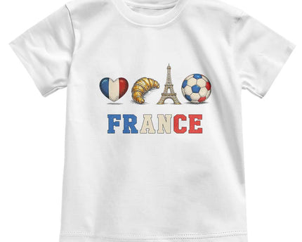 French Football Fan Toddler T-Shirt France Soccer Game Day Gift