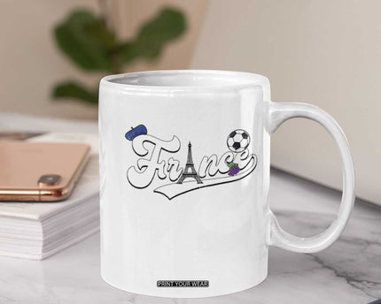 France Soccer Supporter Coffee Mug Game Day French Football Gift