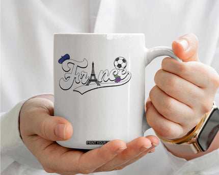 France Soccer Supporter Coffee Mug Game Day French Football Gift