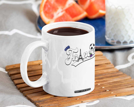 France Soccer Supporter Coffee Mug Game Day French Football Gift