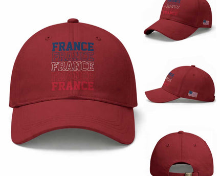 France Pride French Flag Patriotic Supporter Baseball Cap