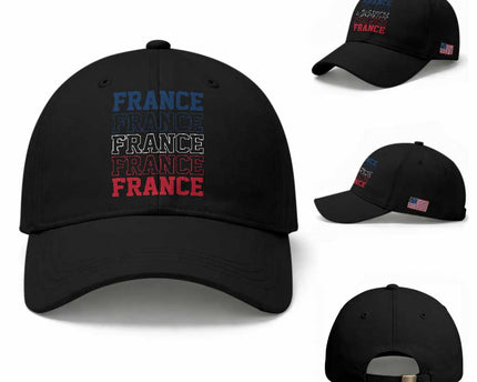 France Pride French Flag Patriotic Supporter Baseball Cap