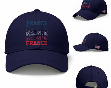 France Pride French Flag Patriotic Supporter Baseball Cap