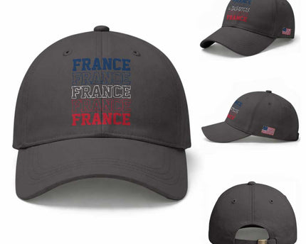 France Pride French Flag Patriotic Supporter Baseball Cap
