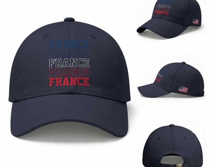 France Pride French Flag Patriotic Supporter Baseball Cap