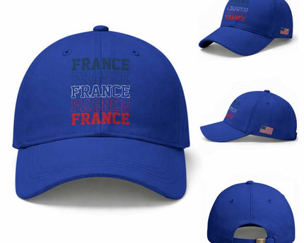 France Pride French Flag Patriotic Supporter Baseball Cap