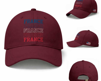 France Pride French Flag Patriotic Supporter Baseball Cap