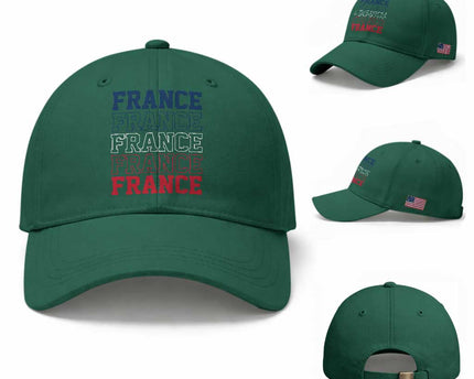 France Pride French Flag Patriotic Supporter Baseball Cap