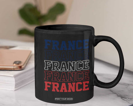 France Pride French Flag Patriotic Supporter Coffee Mug