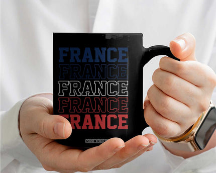 France Pride French Flag Patriotic Supporter Coffee Mug