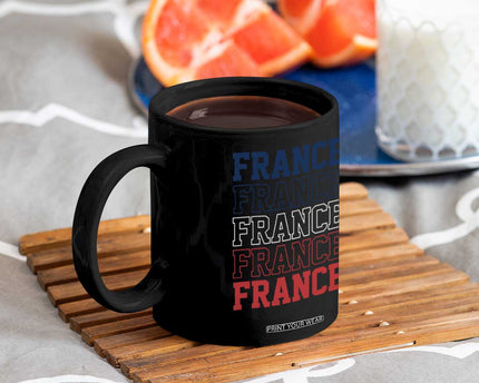 France Pride French Flag Patriotic Supporter Coffee Mug