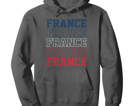 France Pride French Flag Patriotic Supporter Hoodie
