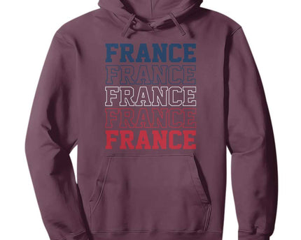 France Pride French Flag Patriotic Supporter Hoodie