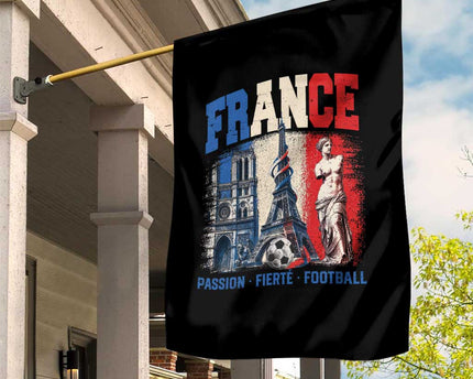 France Soccer Fan Passion Garden Flag Fierte Football French Supporter Gift