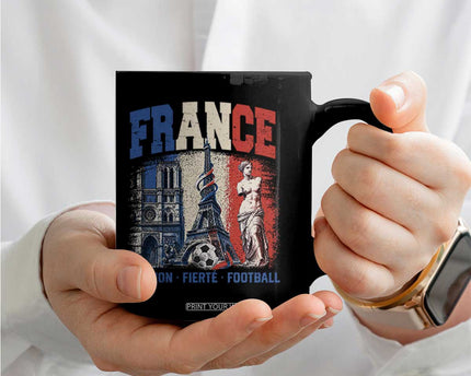 France Soccer Fan Passion Coffee Mug Fierté Football French Supporter Gift