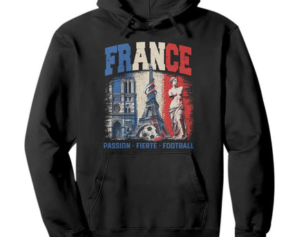 France Soccer Fan Passion Hoodie Fierte Football French Supporter Gift