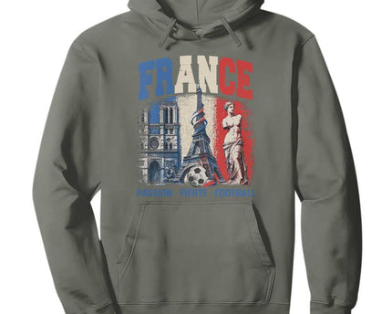 France Soccer Fan Passion Hoodie Fierte Football French Supporter Gift