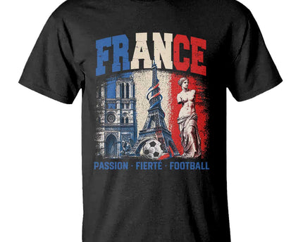 France Soccer Fan Passion T-Shirt Fierte Football French Supporter Gift