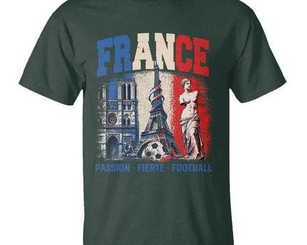 France Soccer Fan Passion T-Shirt Fierte Football French Supporter Gift