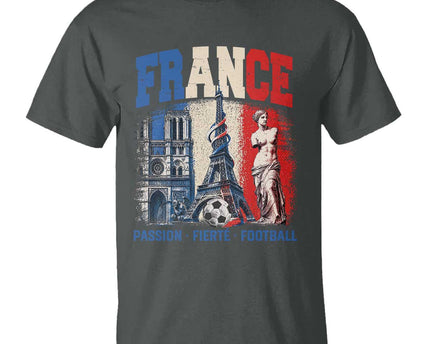 France Soccer Fan Passion T-Shirt Fierte Football French Supporter Gift