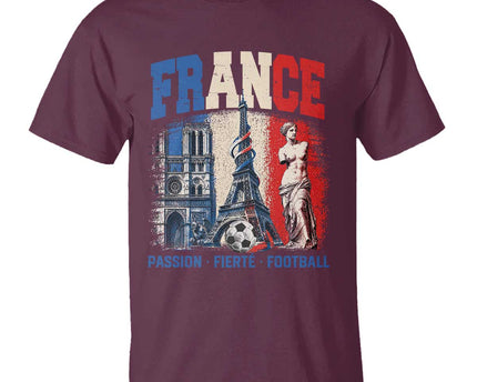 France Soccer Fan Passion T-Shirt Fierte Football French Supporter Gift