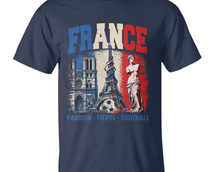 France Soccer Fan Passion T-Shirt Fierte Football French Supporter Gift