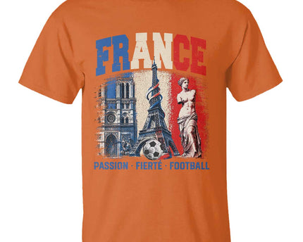 France Soccer Fan Passion T-Shirt Fierte Football French Supporter Gift
