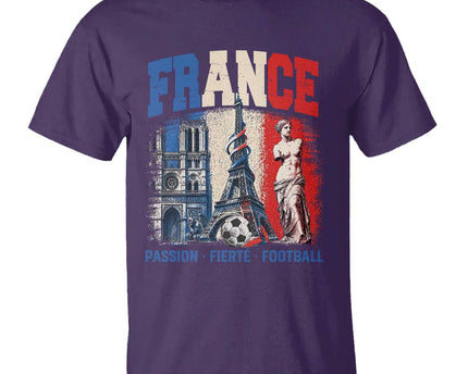 France Soccer Fan Passion T-Shirt Fierte Football French Supporter Gift