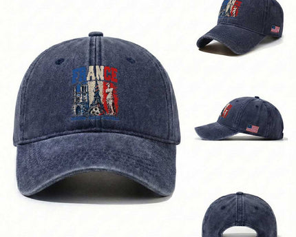 France Soccer Fan Passion Washed Cotton Baseball Cap Fierté Football French Supporter Gift