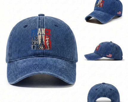 France Soccer Fan Passion Washed Cotton Baseball Cap Fierté Football French Supporter Gift